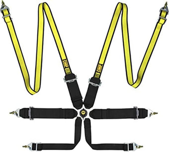 compare product OMP First 3/2 Racing Harness Black Yellow