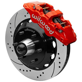 compare product Wilwood 63-87 C10 CPP Spindle AERO6 Front BBK 14in Drilled/Slotted 6x5.5 BC - Red