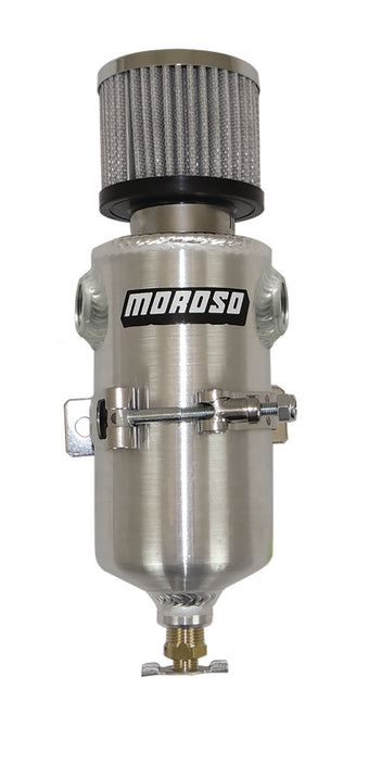 compare product Moroso Breather Tank/Catch Can - Two 1/2in NPT Female Fittings - Aluminum