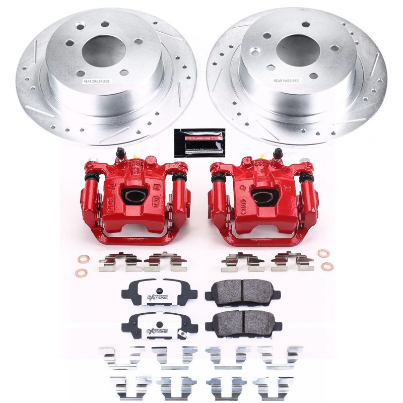 Power Stop 07 - 10 Nissan Sentra Rear Z26 Street Warrior Brake Kit w/Calipers - My Store
