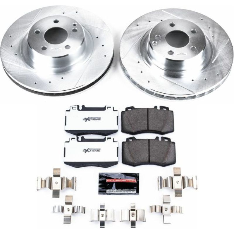 Power Stop 00 - 03 Mercedes - Benz CL500 Front Z26 Street Warrior Brake Kit - My Store