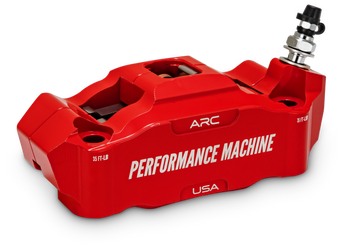 compare product Performance Machine 125 x 4 Race Series Radial Mount Caliper with ARC - Right - Red