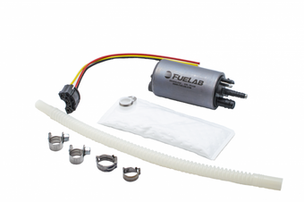 compare product Fuelab 496 In-Tank Brushless Fuel Pump w/9mm Barb & 6mm Barb Siphon - 500 LPH