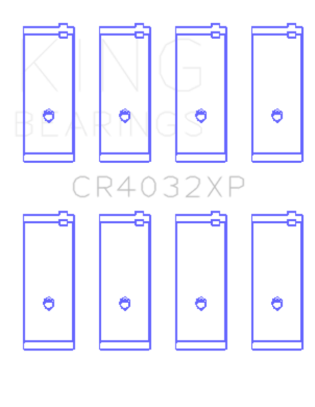 King Engine Bearings Toyota 4AGE/4AGZE 16v 1.6L (Size .025mm) Rod Bearing Set - My Store