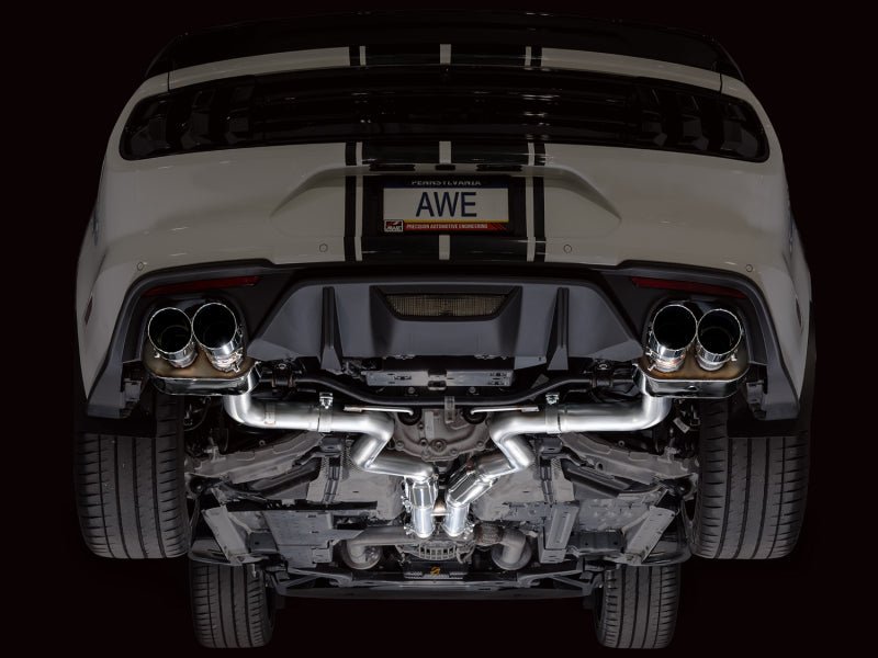 AWE Tuning 18 - 23 S550 Mustang GT SwitchPath Exhaust - Chrome Silver Tips - My Store