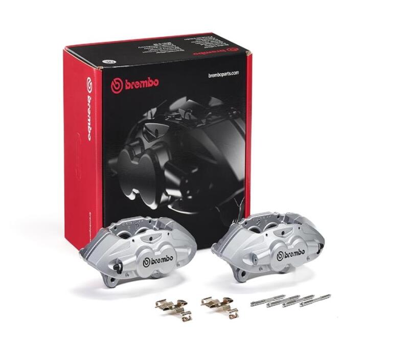 Brembo OE BMW 16 - 21 M2/17 - 18 M3/17 - 20 M4/14 - 16 M235i Hydraulic Front X - Style Brake Calipers - Silver - My Store