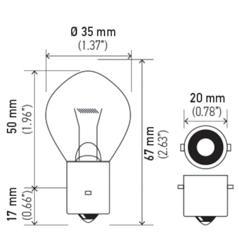 Hella Bulb 635 12V 35W Ba20S B11 F2 (MOQ 10) - My Store