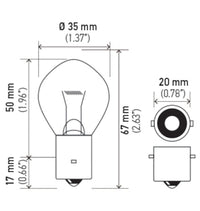 Hella Bulb 635 12V 35W Ba20S B11 F2 (MOQ 10) - My Store
