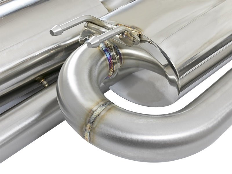 aFe Takeda 3in 304 SS Cat - Back Exhaust System w/Polished Tips 2017+ Honda Civic Si (4dr) I4 1.5L (t) - My Store