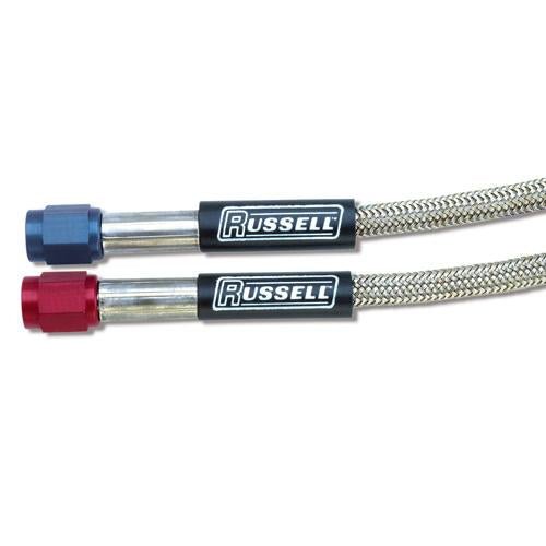 Russell Performance - 4 AN to - 3 AN 15in Pre - Made Nitrous and Fuel Line - My Store