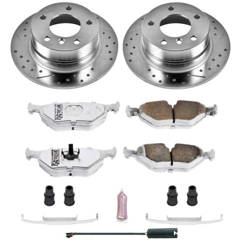 Power Stop 95 - 99 BMW 318ti Rear Z26 Street Warrior Brake Kit - My Store