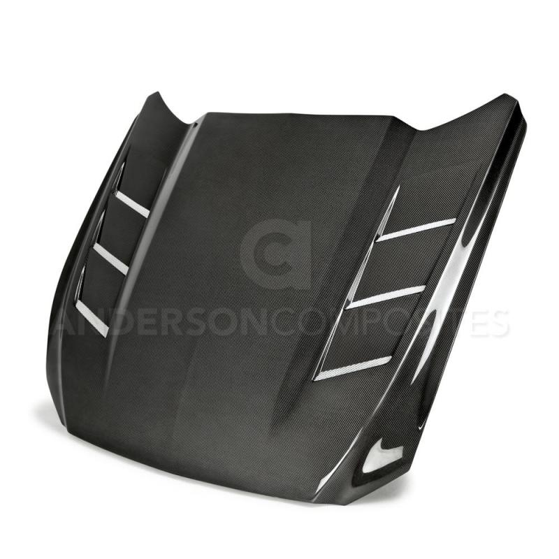 Anderson Composites 15 - 17 Ford Mustang (Excl. GT350/GT350R) Heat Extractor Double Sided Hood - My Store