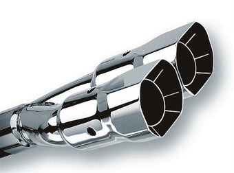 compare product Borla Universal Polished Tip Dual Square Angle-Cut Intercooled (inlet 2 1/2in. Outlet 2 7/8 x 3 3/8i