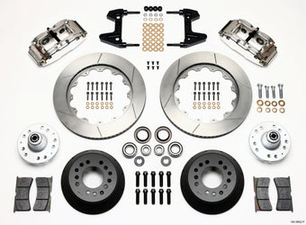 compare product Wilwood Narrow Superlite 6R Front Hub Kit 14.00in Polished 74-80 Pinto/Mustang II Disc Spindle only