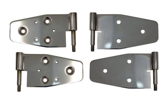 compare product Kentrol 03-06 Jeep Wrangler TJ Door Hinge Set of 4 Pieces Polished