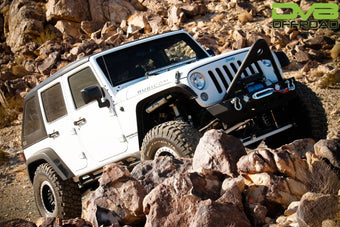 compare product DV8 Offroad 07-18 Jeep Wrangler JK 2 Piece Fast Back Hard Top 4 Door - Black (DS Only)