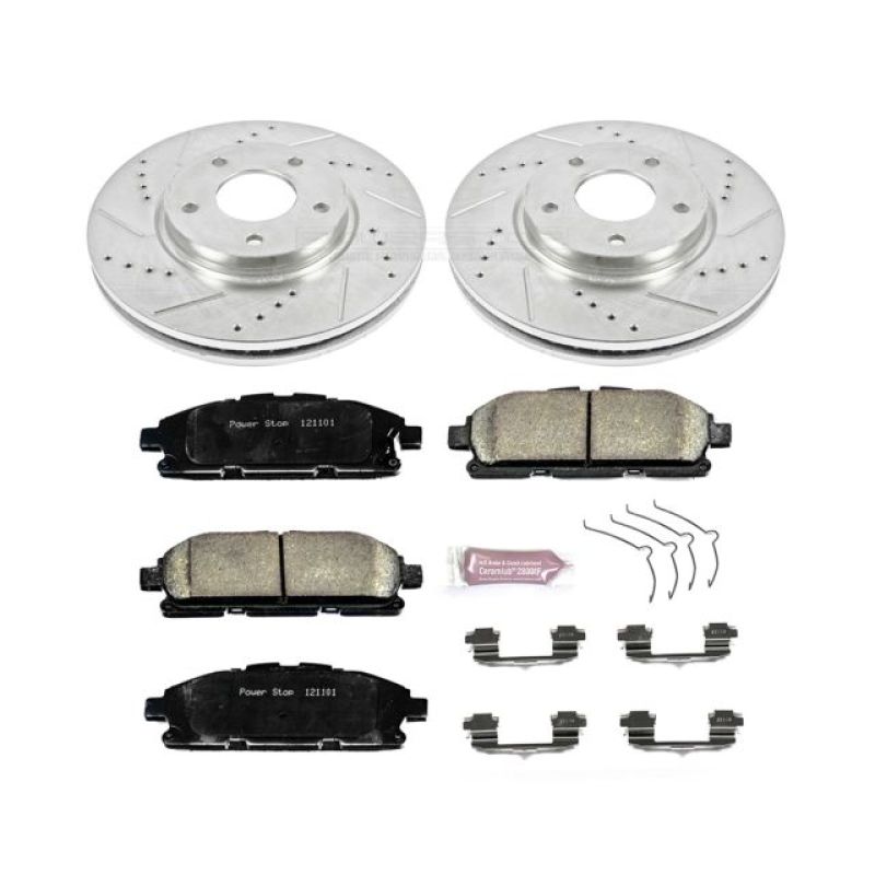 Power Stop 11 - 17 Nissan Quest Front Z23 Evolution Sport Brake Kit - My Store