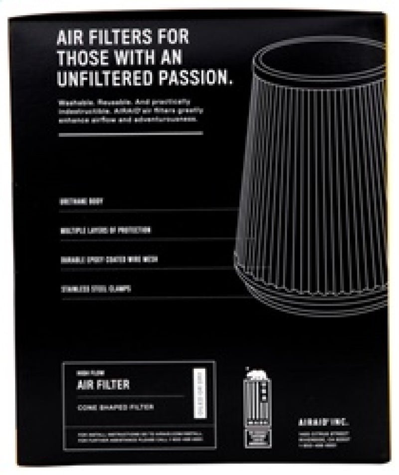 Airaid Universal Air Filter - Cone 6in FLG x 7 - 1/4in B x 5in T x 9in H - Synthamax - My Store