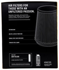 Airaid Universal Air Filter - Cone 6in FLG x 7 - 1/4in B x 5in T x 9in H - Synthamax - My Store