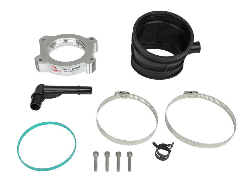 aFe 2020 Vette C8 Silver Bullet Aluminum Throttle Body Spacer Works w/ Factory Intake Only - Silver - My Store