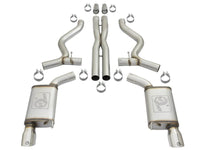 aFe MACHForce XP 3in 304 SS Cat - Back Exhausts w/ Polished Tips 15 - 17 Ford Mustang GT V8 - 5.0L/V6 - 3.7L - My Store