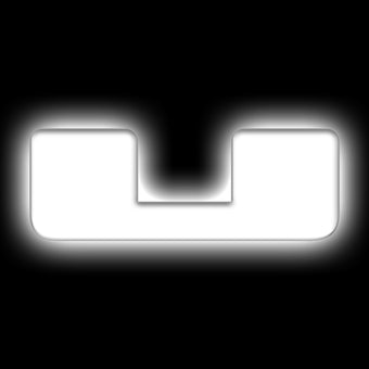 compare product ORACLE Lighting Universal Illuminated LED Letter Badges - Matte Wht Surface Finish - U