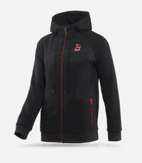 Akrapovic Mens Corpo Zip Hoodie Black - Large - My Store