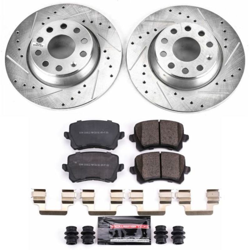 Power Stop 2009 Volkswagen Passat Rear Z23 Evolution Sport Brake Kit - My Store