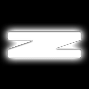 compare product ORACLE Lighting Universal Illuminated LED Letter Badges - Matte Wht Surface Finish - Z