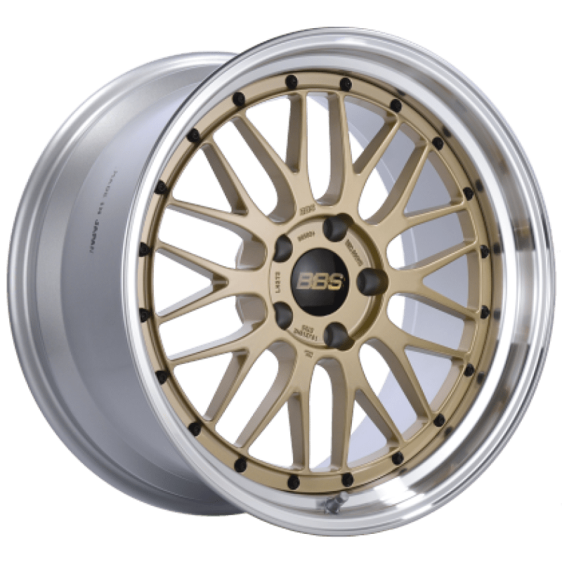 BBS LM 17x7.5 5x130 ET28 CB71.6 Gold Center Diamond Cut Lip Wheel - My Store