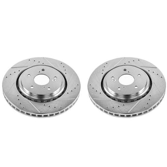 compare product Power Stop 14-16 Acura MDX Front Evolution Drilled & Slotted Rotors - Pair
