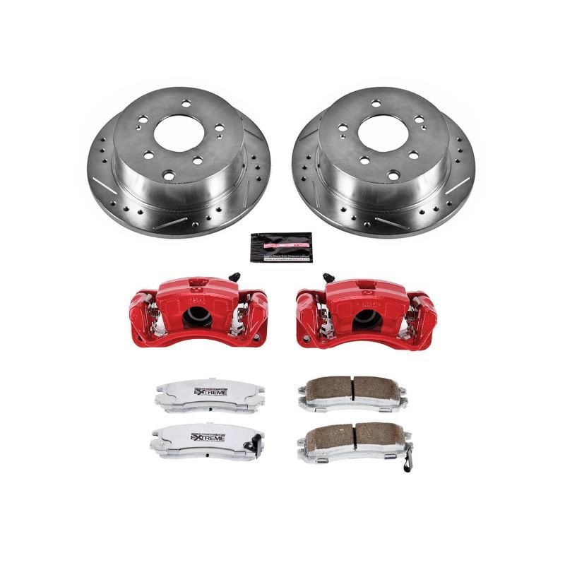 Power Stop 06 - 12 Mitsubishi Eclipse Rear Z26 Street Warrior Brake Kit w/Calipers - My Store