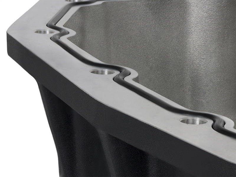 AFE Pro Series Engine Oil Pan Black w/Machined Fins; 11 - 16 Ford Powerstroke V8 - 6.7L (td) - My Store