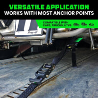 Rhino USA Heavy Duty Vehicle Tie Down Kit - Green - My Store