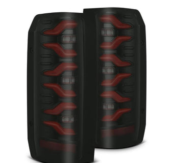 compare product AlphaRex 87-96 Ford Bronco/F-150 Luxx-Series LED Tail Lights - Black Red