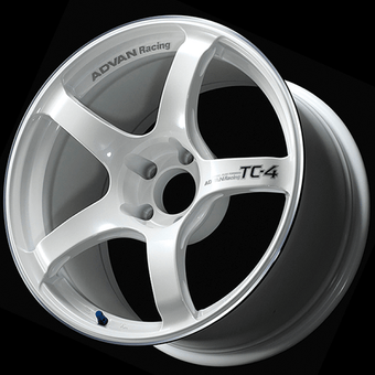 compare product Advan TC4 18x9 +35 5x114.3 Racing White Metallic and Ring Wheel