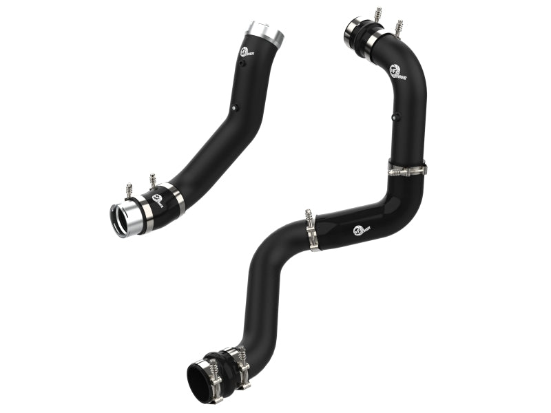 aFe BladeRunner Black 3in Aluminum Charge Pipe Kit 20 - 21 GM Diesel Trucks V8 - 6.6L (td) L5P - My Store