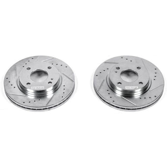 compare product Power Stop 11-19 Ford Fiesta Front Evolution Drilled & Slotted Rotors - Pair