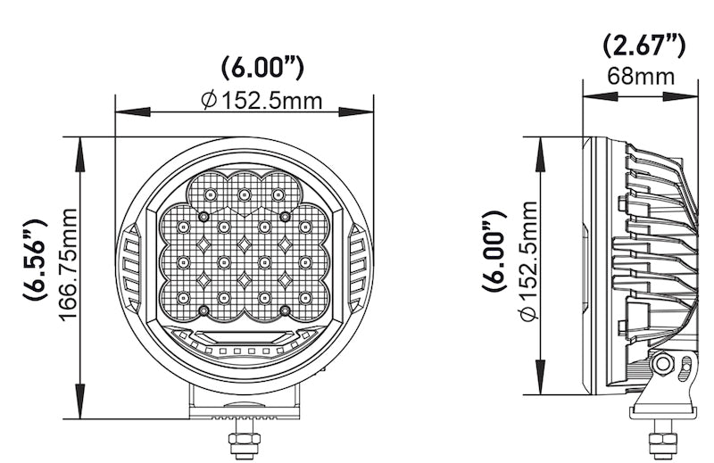 Hella 500 LED Driving Lamp - Single - My Store