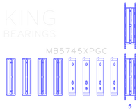 King Engine Bearings Subaru Fa20/Toyota 4U - Gse (Size +0.50mm) Main Bearing Set - My Store