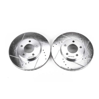 compare product Power Stop 02-06 Buick Rendezvous Front Evolution Drilled & Slotted Rotors - Pair