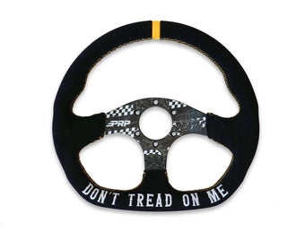 compare product PRP Dont Tread on Me Comp-R Suede Steering Wheel (D-Shaped)