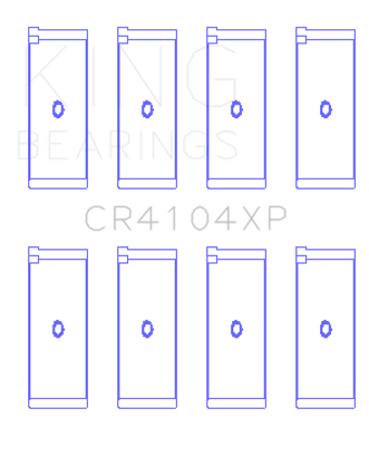 compare product King Engine Bearings Audi/VW 83-03 1.6L/1.8L/2.0L (Size +.025) Performance Rod Bearing Set