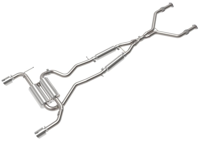 aFe Takeda Cat - Back Exhaust System Infiniti Q50 14 - 15 V6 - 3.7L - Polished Tip - My Store