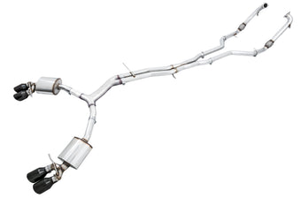 compare product AWE Tuning Audi B9 S5 Sportback Touring Edition Exhaust - Non-Resonated (Black 102mm Tips)