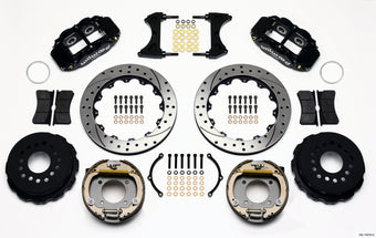 compare product Wilwood Narrow Superlite 4R Rear P-Brk Kit 12.88in Drilled Chevy 12 Bolt w/ C-Clips