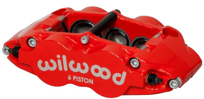 Wilwood Caliper - Narrow Superlite 6R - LH - Red 1.38/1.12/1.12in Pistons 1.10in Disc - My Store