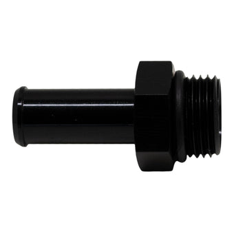 compare product DeatschWerks 8AN ORB Male to 1/2in Male Barb Fitting (Incl O-Ring) - Anodized Matte Black