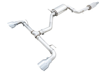 compare product AWE Tuning 2022 VW GTI MK8 Touring Edition Exhaust - Chrome Silver Tips