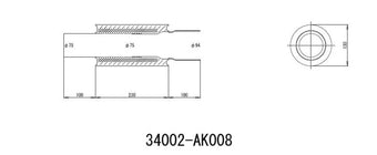 compare product HKS UNIVERSAL EX H/M SUS 130-75 (MOQ: 8pcs)